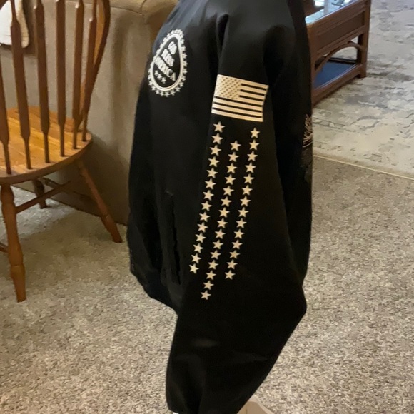 Vintage Satin Type POW*MIA Men’s Jacket, Size XL (more like a Large IMO) - Picture 2 of 9